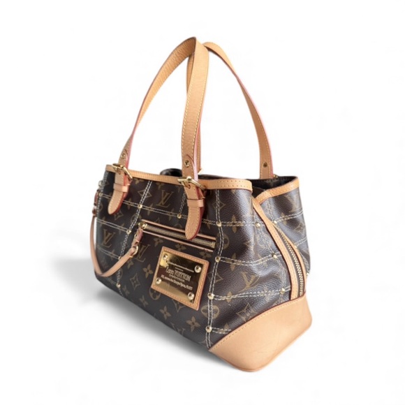 VINTAGE LOUIS VUITTON Limited Edition Riveting Signature Monogram Tote 2007 - Picture 2 of 16